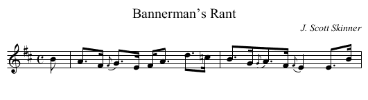 Bannerman’s Rant - staff notation