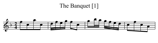 Banquet [1], The - staff notation