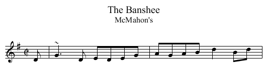 Banshee, The - staff notation