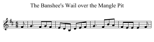 Banshee's Wail over the Mangle Pit, The - staff notation