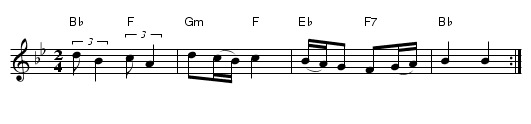 B&aring;nsull - staff notation