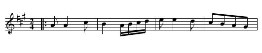 Bantering Billy - staff notation