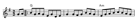 Bantry Bay - staff notation