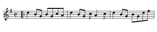 Bantry Bay - staff notation