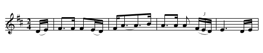 Bantry Girl's Lament - staff notation