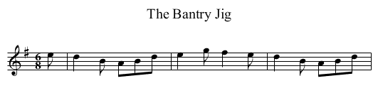 Bantry Jig, The - staff notation