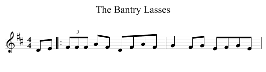 Bantry Lasses, The  - staff notation