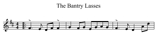 Bantry Lasses, The  - staff notation