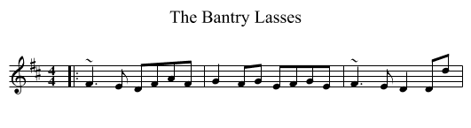 Bantry Lasses, The  - staff notation