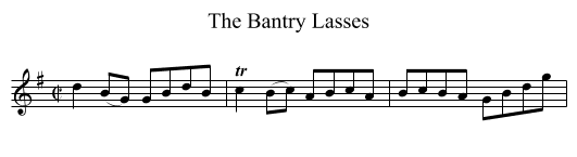 Bantry Lasses, The  - staff notation