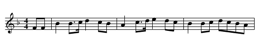 Barbara Allen [1] - staff notation