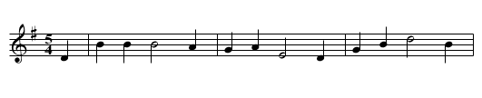 Barbara Allen Version 1 of 3 - staff notation