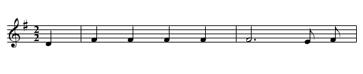 Barbara Allen(1) - staff notation