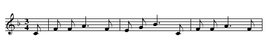 Barbara Allen - staff notation