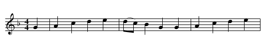 Barbara Allen - staff notation