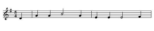 Barbara Allen - staff notation