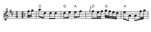 Barbarini's Tambourine - staff notation