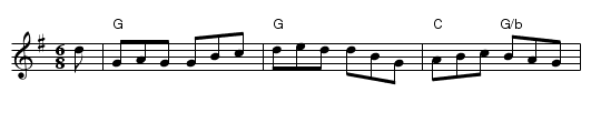 Barbary Bell - staff notation