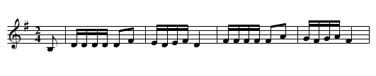 BARCAROLE SETT (tune 2) - staff notation
