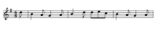 Bard's Whim - staff notation