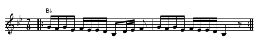 Barjace - staff notation