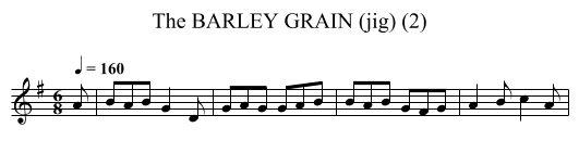 BARLEY GRAIN (jig) (2), The - staff notation