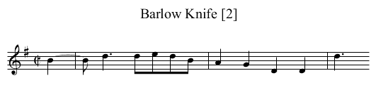 Barlow Knife [2] - staff notation