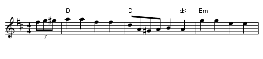 Barn Dance 1 - staff notation