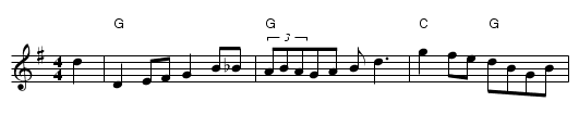 Barn Dance 2 - staff notation