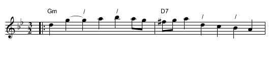 Barn Elms - staff notation