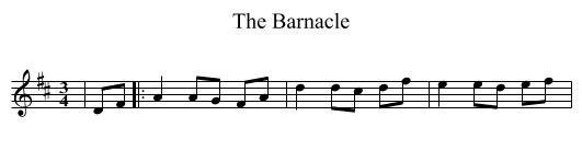 Barnacle, The  - staff notation