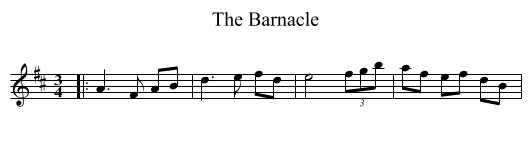 Barnacle, The  - staff notation