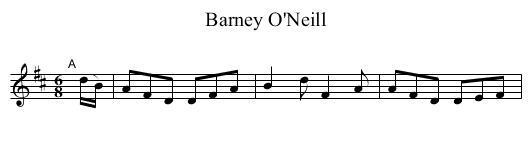 Barney O'Neill - staff notation