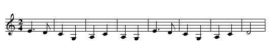 Barnyards O' Delgaty - staff notation