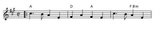 Barnyards of Delgaty - staff notation