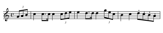 Baron Stubens March - staff notation