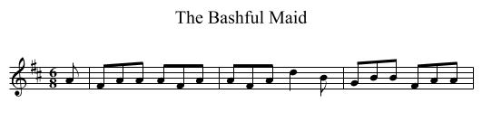 Bashful Maid, The  - staff notation