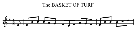 BASKET OF TURF, The - staff notation