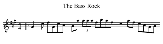 Bass Rock, The  - staff notation