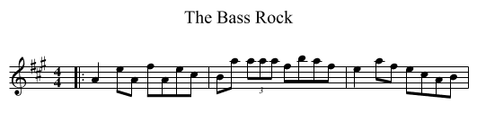 Bass Rock, The  - staff notation