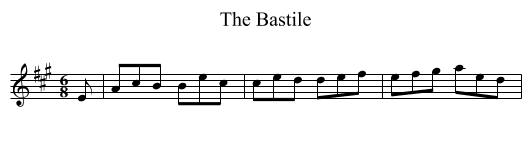 Bastile, The - staff notation