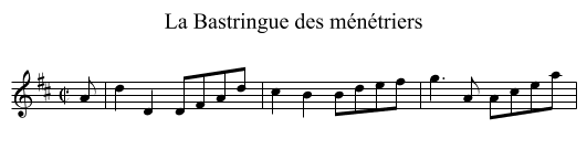 Bastringue des m&eacute;n&eacute;triers, La - staff notation