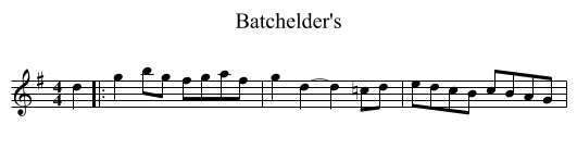 Batchelder's - staff notation