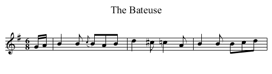 Bateuse, The - staff notation