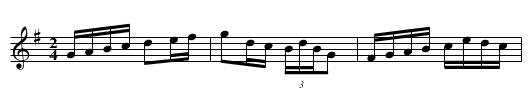 Bath Road Hornpipe - staff notation