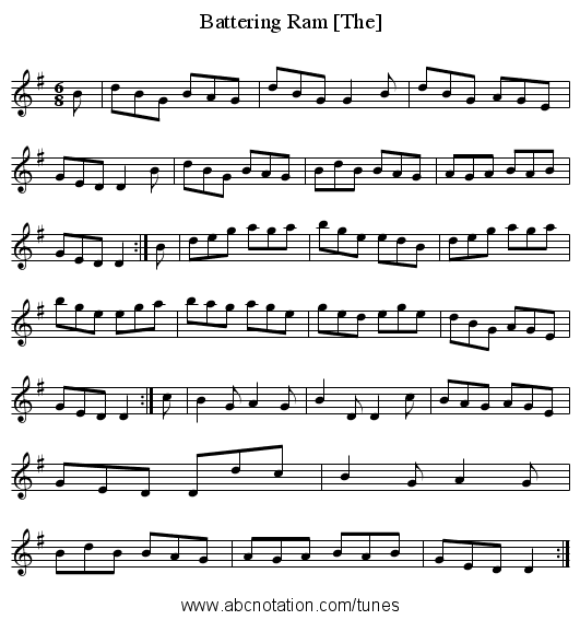 Battering Ram [The] - staff notation