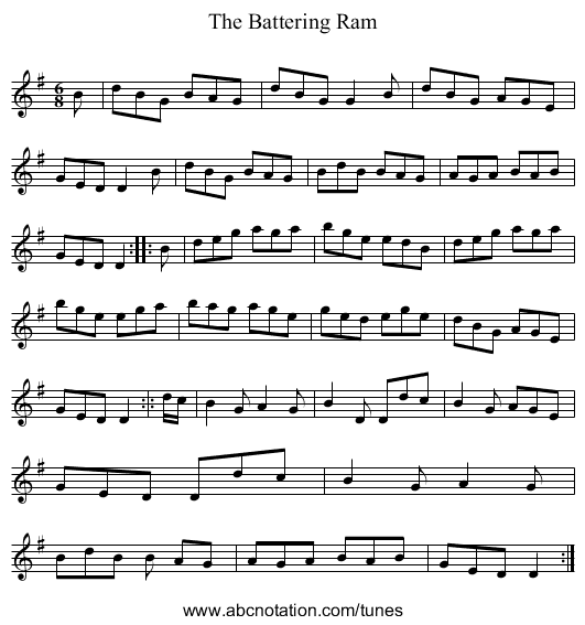 Battering Ram, The - staff notation