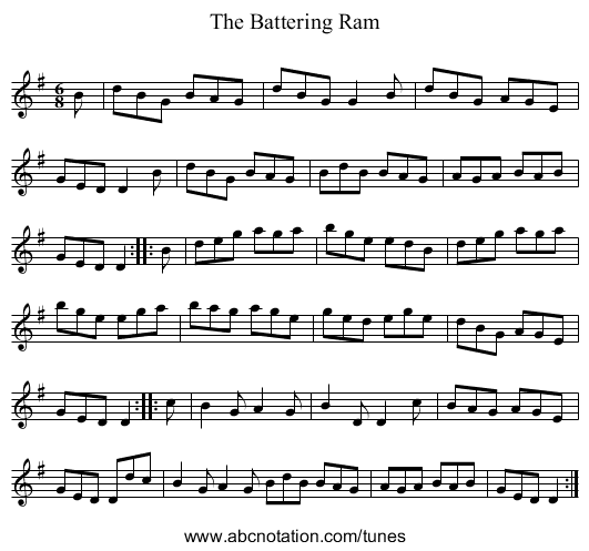 Battering Ram, The - staff notation
