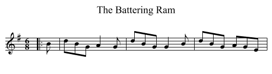 Battering Ram, The  - staff notation