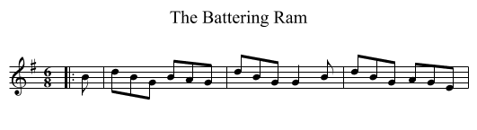Battering Ram, The  - staff notation